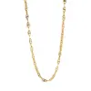 Collar Pulsera Cadena Japonesa Minimalista Versátil Estampada Transfronterizo Ins Acero Inoxidable Chapado en Oro de 18K Impermeable Cadena Lisa para Apilar para Mujeres
