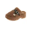 Pantuflas de Algodón para Invierno, Retro, Gruesas, sin Cierre, para Casa, Moda, Cómodas, Cerradas, Nuevas Pantuflas Esponjosas para Mujer 2026