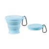 Vaso Plegable de Silicona Deng Ye Resistente a la Temperatura Vaso de Agua para Exteriores de Silicona con Tapa Portátil Retráctil Vaso para Enjuague Bucal 180ml