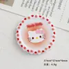 Accesorios de Resina DIY de Dibujos Animados Joyería Encaje Plato de Gato Pegamento de Crema Pasador Funda de Teléfono Móvil Hebilla de Zapato Llavero Colgante con