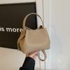 Bolsa de mão texturizada retrô de grande capacidade, bolsa feminina, novo estilo 2025, bolsa balde, alça larga, bolsa transversal