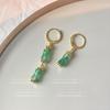 ¡Nuevo estilo chino! Aretes asimétricos de bambú para mujer, personalidad nicho, sentido de alta gama, serie fría, joyería para la oreja al por mayor