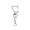 Chaveiro em Forma de Estrela Clipe de Metal para Cachorro Acessórios de Joia DIY Pingente com Argola de Suspensão em Oito Chaveiro Estrela de Cinco Pontas