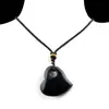 2334-Collar de Ágata Corazón de Cristal Natural Corazón de Melocotón Torcido Colgante 30mm Suministro de Colgante para Joyería DIY