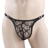 Roupa íntima sexy Ye Zimei AliExpress Tanga europeia e americana vermelha renda transparente U convexo sexy perspectiva Calça T