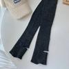 Calcetines nuevos de lana de pelo para otoño e invierno, hasta la rodilla, cubrepiernas, rodilleras, antideslizantes, color liso, calcetines de yoga, JK, adelgazantes, para mujer