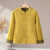 Nuevo abrigo de lana de doble cara estilo chino para madres, chaqueta nueva estilo Tang 2026 primavera y otoño para mujeres de mediana edad y mayores, abrigo de lana estilo nacional
