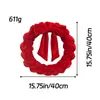 Amazon Transfronterizo Producto Nuevo Multicolor Flor Artificial Tulipán Corona Colgante de Puerta Romántica Corona de Tulipán Rosa