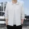 Roupas de proteção solar de verão masculinas finas de seda gelada de secagem rápida e respirável corta-vento folgado tamanho plus roupas para a pele gola alta casaco de pesca masculino