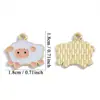 Nuevo Colgante Lindo de Dibujos Animados del Zodiaco con Gota de Aceite Accesorios de Joyería de Aleación para Bricolaje Colgante Decorativo para Tocados y Pendientes