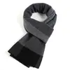 Bufanda Nueva de Lana Personalizada 2024 para Hombre, Bufanda a Cuadros Bloqueada por Color, Bufanda de Negocios Simple y Elegante para Hombre, Compra Grupal