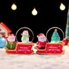 Calcetín de Navidad de producto nuevo transfronterizo, mini bola de agua, adorno de bola de cristal brillante para regalo de Navidad