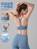 Ropa interior deportiva transfronteriza europea y americana para mujer, de alta resistencia, transpirable, cómoda, profesional, para fitness, yoga, con un bonito sujetador trasero.