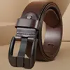 Cinturón de Cuero para Hombre Transfronterizo con Hebilla de Pasador Ancho, Estilo Vintage, Moderno Cinturón Casual para Jeans, Venta al por Mayor desde Fabricante, en Stock