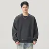 Nova blusa de moletom patchwork estilo americano para homens, moda outono e inverno 2026, marca tendência para adolescentes, top básico versátil casual para homens
