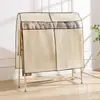 Funda a prueba de polvo para tendedero de ropa, parasol para el hogar, funda universal con cremallera, funda a prueba de polvo de alta gama para tendedero de ropa y sombreros