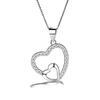 Suministro de Joyería de Plata Pura Collar Corazón de Durazno Nuevo de Verano para Mujer Nicho de Lujo Ligero Simple Versátil Cadena para el Cuello Cadena para Clavícula