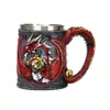 Taza de Regalo Misterioso Dragón Guardián de Diamante Taza de Cerveza de Acero Inoxidable Exportación de Comercio Exterior Taza de Cerveza de Barril Gran Capacidad y Buena Apariencia