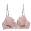 Roupa Íntima Sexy de Renda Francesa para Seios Grandes, Roupa Íntima Anti-Queda, Sutiã de Malha Pura Verão Fino Tamanho Grande
