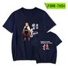 Suministro transfronterizo Ghost Blade nueva camiseta de manga corta de verano para mujer cuello redondo parejas ropa suelta de media manga al por mayor