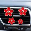 Amazon Explosiones Juego de Cuatro Piezas de Flores para Interior de Coche Adornos Aromáticos Clip de Perfume para Salida de Aire Acondicionado del Coche