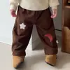Suéter azul smog para niños otoño e invierno estilo coreano bebé elegante de punto acanalado color liso suéter de punto ropa de invierno ropa versátil para bebé