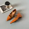 Zapatos Mary Jane estilo francés para mujer, nuevo modelo otoño 2026, ligeros, de boca baja, punta fina, con una sola tira, zapatos de mujer cómodos y versátiles