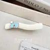 Horquilla de Cuero Color Macarrón Coreana de Nicho Pinza de Pato Dulce Moda Pinza para Flequillo Pinza Lateral Accesorios para el Cabello Tocado para Mujeres