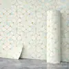 Pegatinas de pared autoadhesivas IXPE transfronterizas, diseño geométrico en forma de estrella azul claro, papel tapiz brillante para fines decorativos, al por mayor