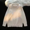 Suéter Pesado de Cor Sólida Masculino e Feminino Simples 2024 Inverno Gola Redonda Pulôver Suéter de Tricô Quente Espessado Suéter Básico