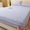 Lençol de baixo com elástico de Veludo de Leite Classe A com Escultura para Cama de Solteiro Capa de Cama para Quarto de Casa Conjunto de Três Peças Capa Protetora de Colchão Simmons Tudo Incluído