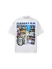 Camiseta Pura de Algodón Nueva para Hombre 2026 Transfronteriza Cristiano Ronaldo, Estilo Retro Americano, Cuello Redondo, Hombro Caído, Peso Pesado, Corte Holgado, Versátil Camiseta de Manga Corta para Hombre