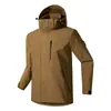 Chaqueta Táctica para Exteriores Modelo 2026, Impermeable, Cortavientos, Bloque de Color, Capucha Desmontable, Chaqueta de Trabajo para Hombre