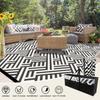 Equipo de Camping Alfombra de Piso para RV Tejido de Tubo de PP Alfombra de Piso para Jardín Antienvejecimiento y a Prueba de Humedad Personalizado Patio Exterior Césped