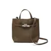 Bolsa Tote de Couro Bovino de Primeira Camada, Nicho, Grande Capacidade, para o Dia a Dia, Versátil, Alça Larga no Ombro, Crossbody, Couro Genuíno, Bolsa Feminina, Luxo Leve