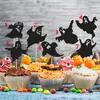 Decoración de Pastel de Halloween Fantasma Toppers Fantasma Divertido Aterrador Inserts Decoraciones de Postre para Pastel