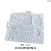 Molde para Pingente de Resina de Cristal DIY Papoula Tema Oceano Caracol Lagarto Sino de Vento Molde de Silicone