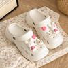 Ggglu Sandalias de Madera de Verano Nuevas y Lindas para Mujer, Tacones de Plataforma, Sandalias y Chanclas de Playa que Aumentan la Altura, Suelas Gruesas y Suelas Suaves