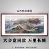 Figura de Respaldo de la Gran Muralla Nombre del Pueblo Gran Salón Pintura Tradicional China Oficina Caligrafía Sala de Estar Sofá Pared de Fondo Pintura Colgante Decorativa