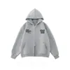 Chaqueta de doble cremallera con estampado de letras de nicho estilo americano para mujer, primavera, otoño e invierno, cárdigan sudadera con capucha casual y elegante para hombre