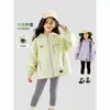 Jaqueta Corta-Vento Feminina Estilo Primavera e Outono 2026 Nova Estilosa Crianças Médias e Grandes Top Roupa Infantil Primavera Casual Moda Outwear