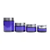 Em Estoque Pote Azul para Creme 20g 30g 50g 100g Frasco Dosador de Creme Facial Hidratante Pote para Máscara Pote para Creme Pérola