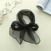 Lenço Artístico Transparente Estilo Coreano Dongdaemun para Primavera e Verão Feminino Gravata Borboleta Lenço Decorativo Multifuncional para Passeio de Primavera Lenço Faixa de Cabelo