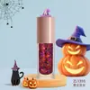 Sombra de Olho com Lantejoulas em Gel de 8 Cores para Halloween Maquiagem Facial Pó com Glitter para o Corpo Fragmentos Gel Maquiagem de Palco