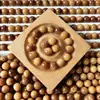 Cuentas de Semilla de Bodhi con Patrón de Flores Naturales DIY Cuentas de Oración Budistas Accesorios de Alto Pulido Venta al por Mayor