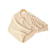 Bufanda y gorro de punto de cachemira minimalistas y versátiles de estilo coreano, un diseño dos en uno para abrigarse y protegerse del frío, con un patrón de ganchillo hueco y tridimensional para mujer