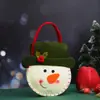 Decoración navideña manzana tridimensional bolsa Q hombre viejo alce bolsa de caramelo de lana bolsa de regalo caja de bolsa de regalo de Nochebuena