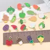 20 tipos de simulación de goteo de aceite creativos granja vegetal brócoli champiñón aleación de zinc colgantes accesorios para joyería DIY