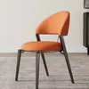Cadeira de Jantar Leve de Luxo, Mesa e Cadeiras de Jantar Modernas e Simples para Casa, Celebridade da Internet Italiana Normcore Escandinavo Hotel Encosto Banqueta de Mahjong