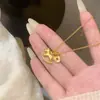 Nuevo Estilo "El Dinero Llega al Instante" Collar Triturado en Oro y Plata, Joyería de Nicho Versátil de Alta Gama para el Año de Nacimiento, Idea de Regalo